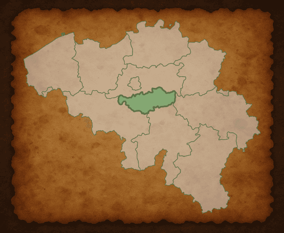 Kaart van Waals-Brabant