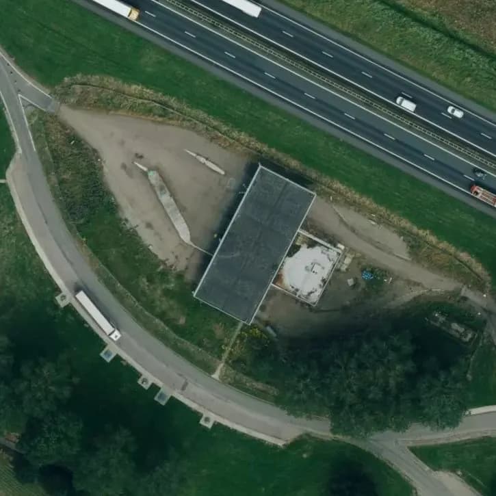 Verlaten Tankstation